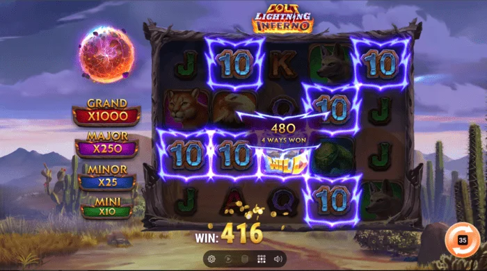 Gains de Colt Lightning Inferno